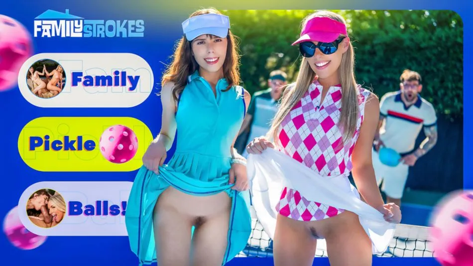 Family Strokes - Labour Day Pickleball Shootout: Real Champs Know How to Handle Their Stepbros’ Balls Ft. Krystal Palmer, Bunny Madison